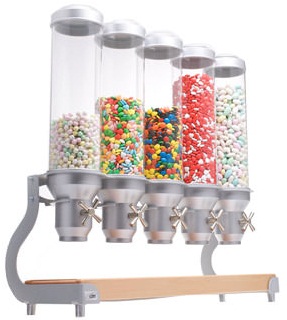 Candy and Ice Cream Topping Dispensers